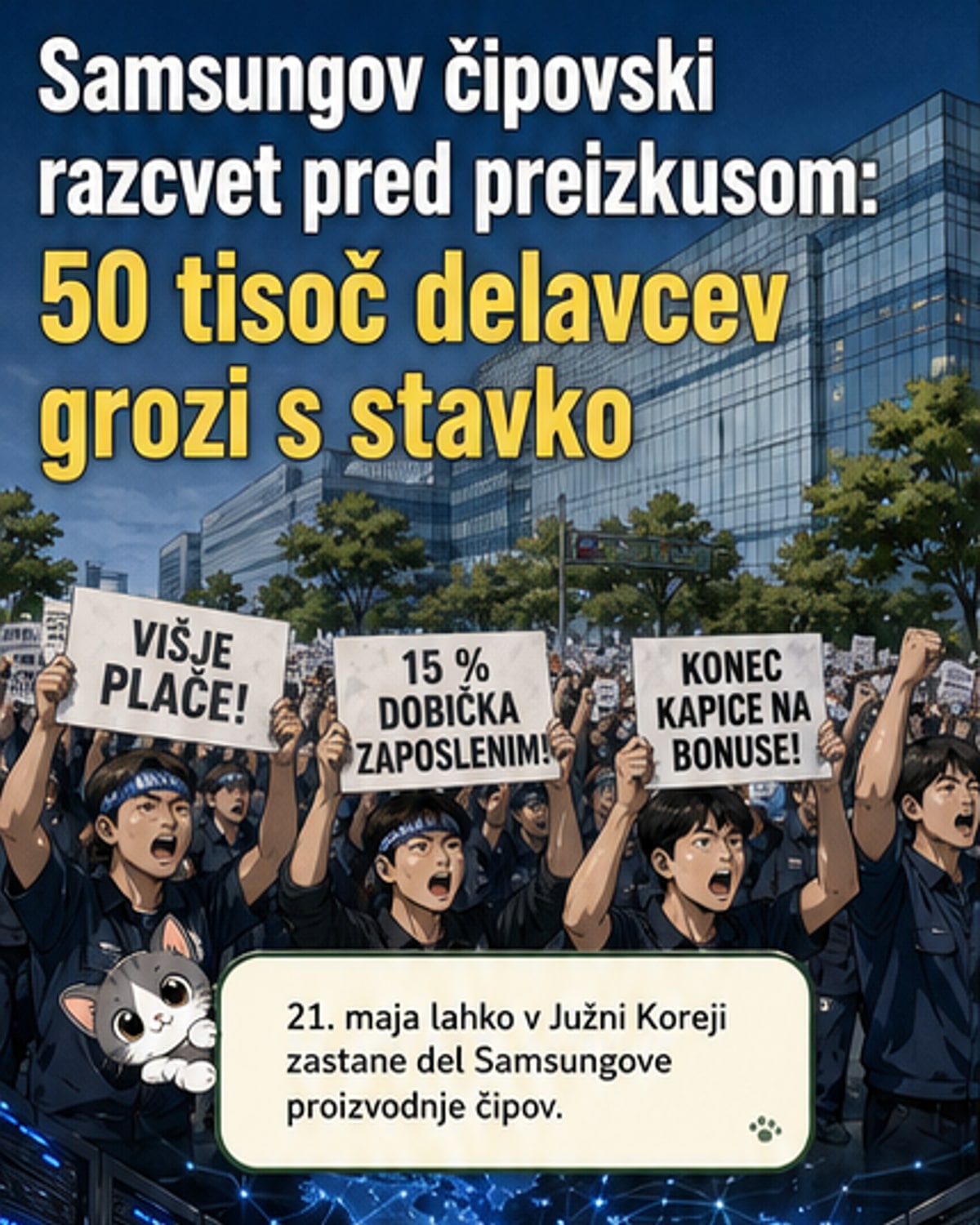 Svet zadržuje sapo pred stavko Samsunga