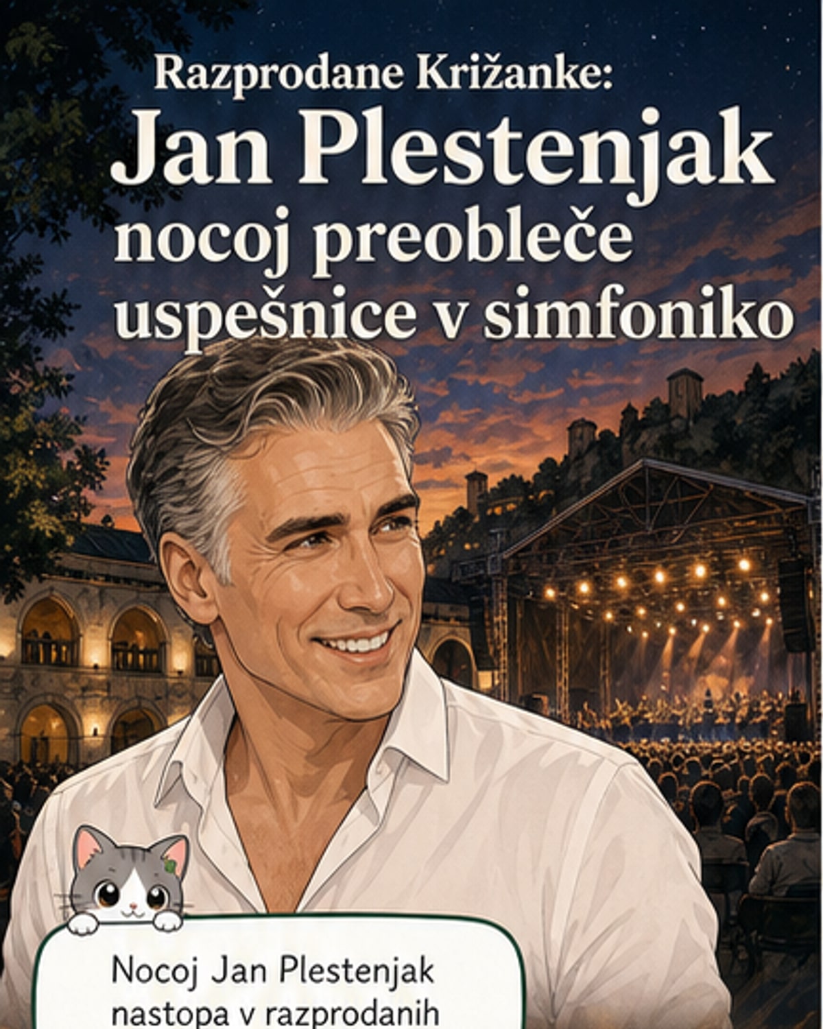 Jan Plestenjak v razprodanih Križankah