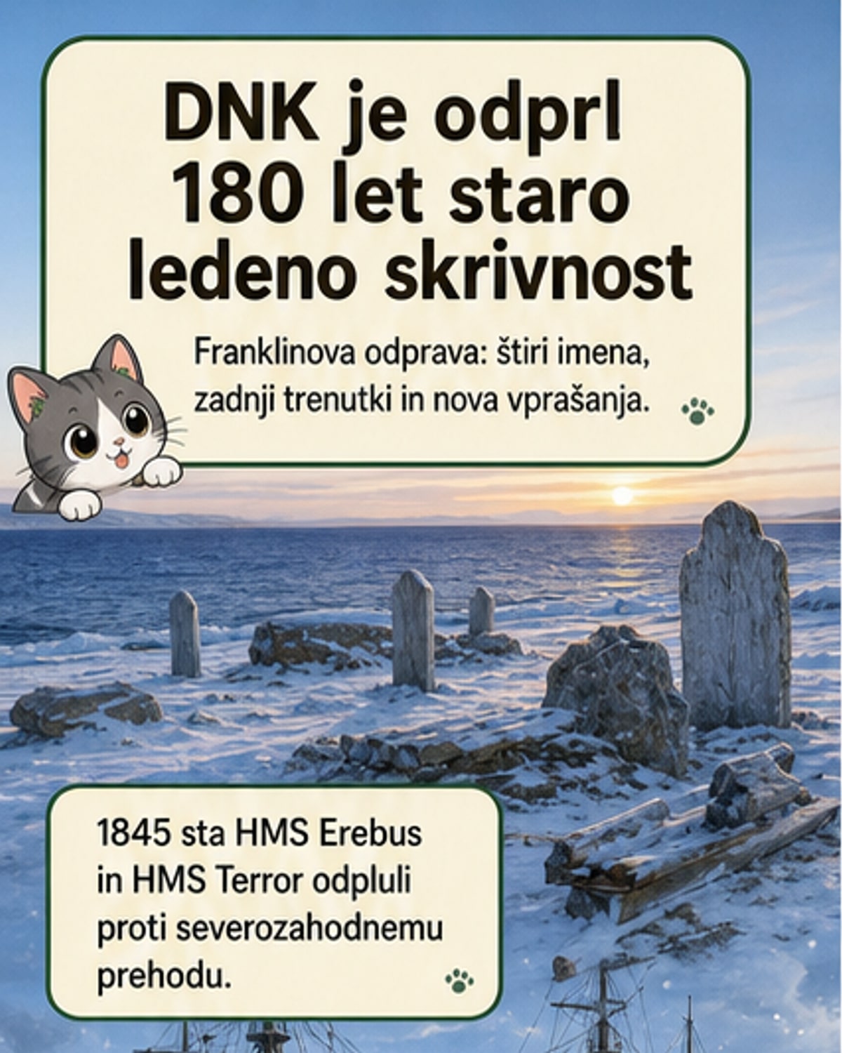 DNK razkrije zadnje trenutke Franklinove ekspedicije
