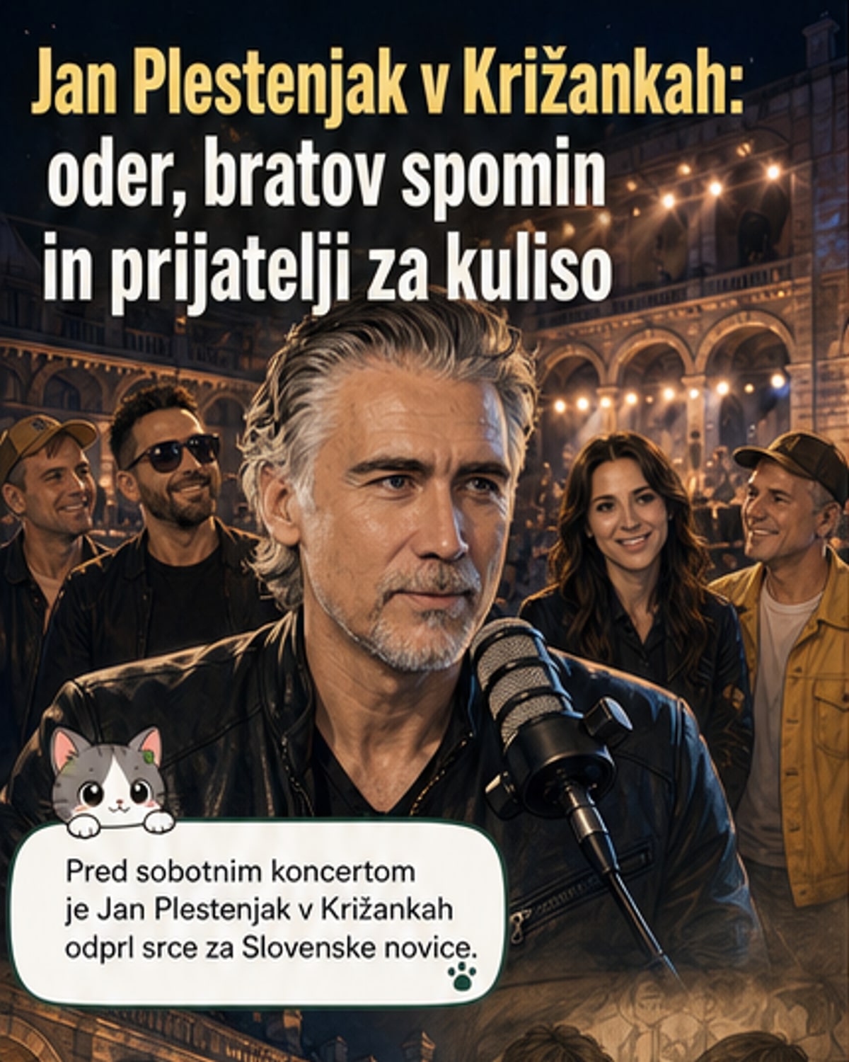 Jan Plestenjak odprl srce v Križankah