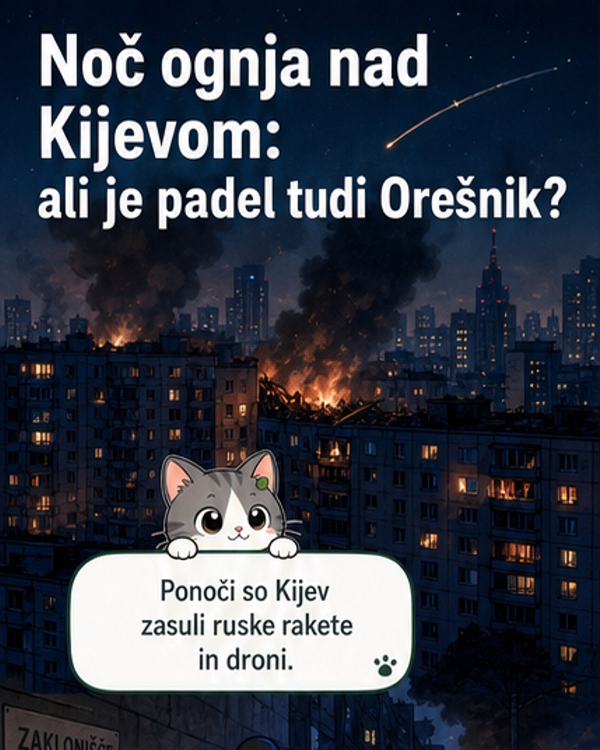 Putin uporabil raketo Orešnik?