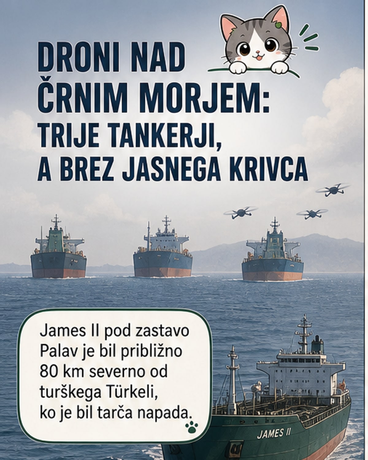 Trije tankerji v Črnem morju pod napadom