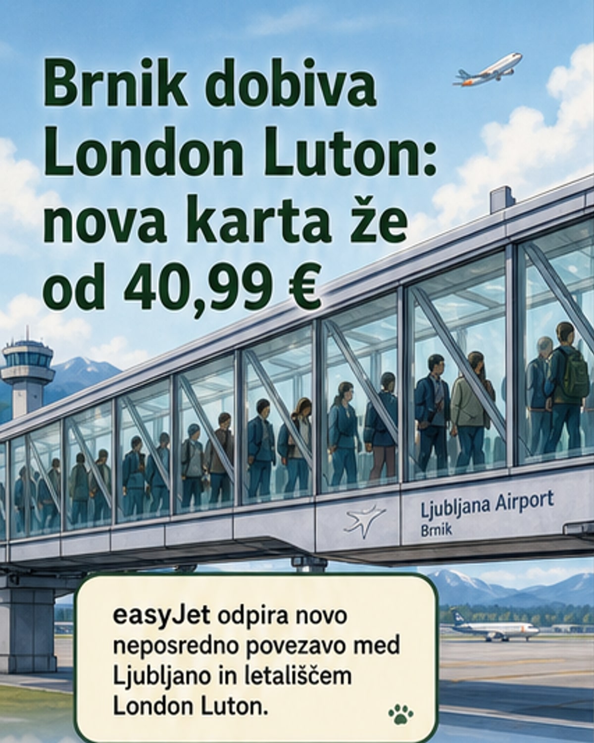 EasyJet od oktobra povezuje Ljubljano z Londonom