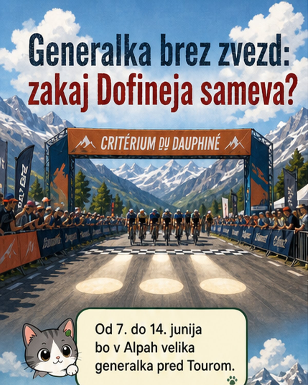 Zakaj najboljši kolesarji izostavijo Dofinejo?