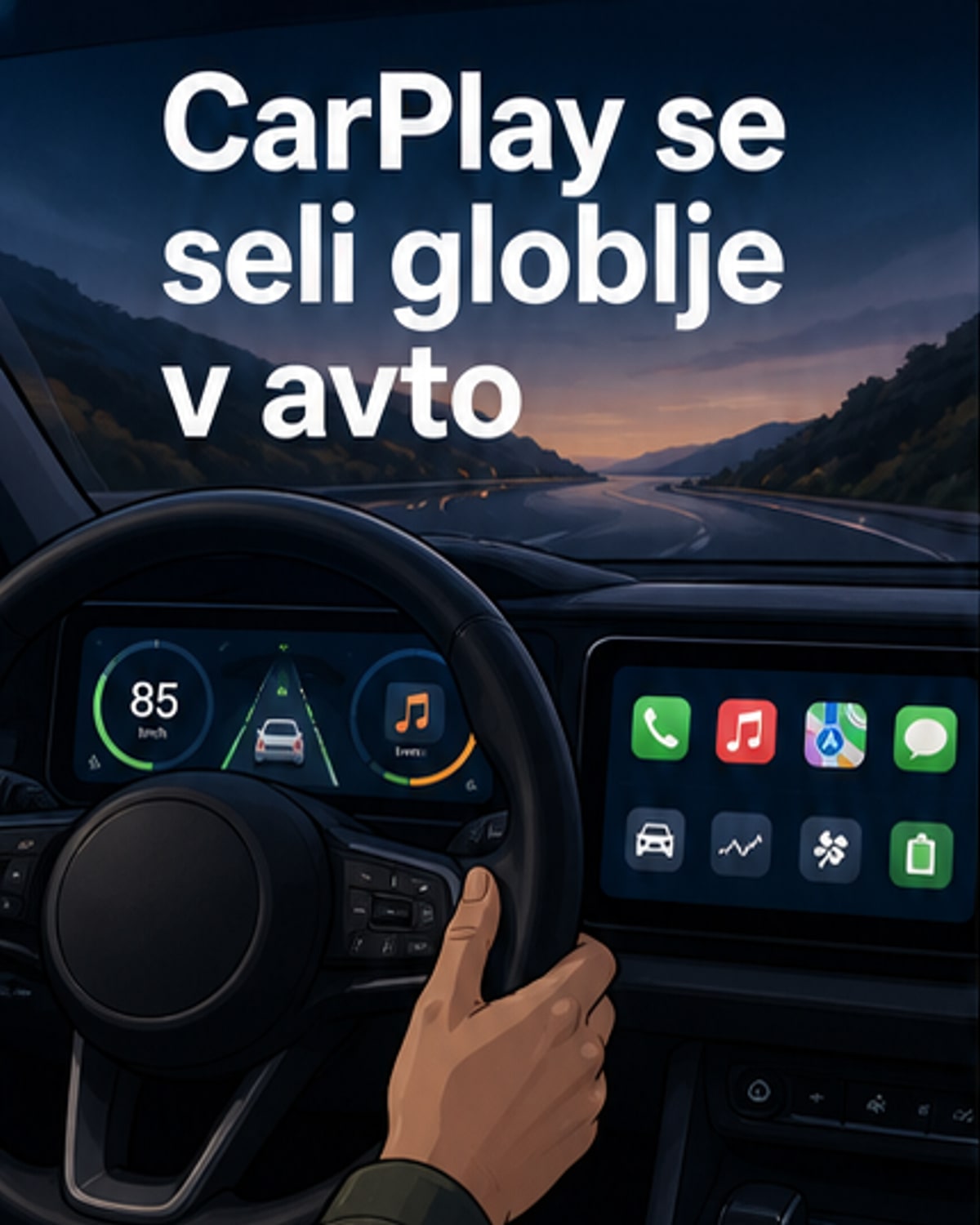 CarPlay postaja del avtomobila