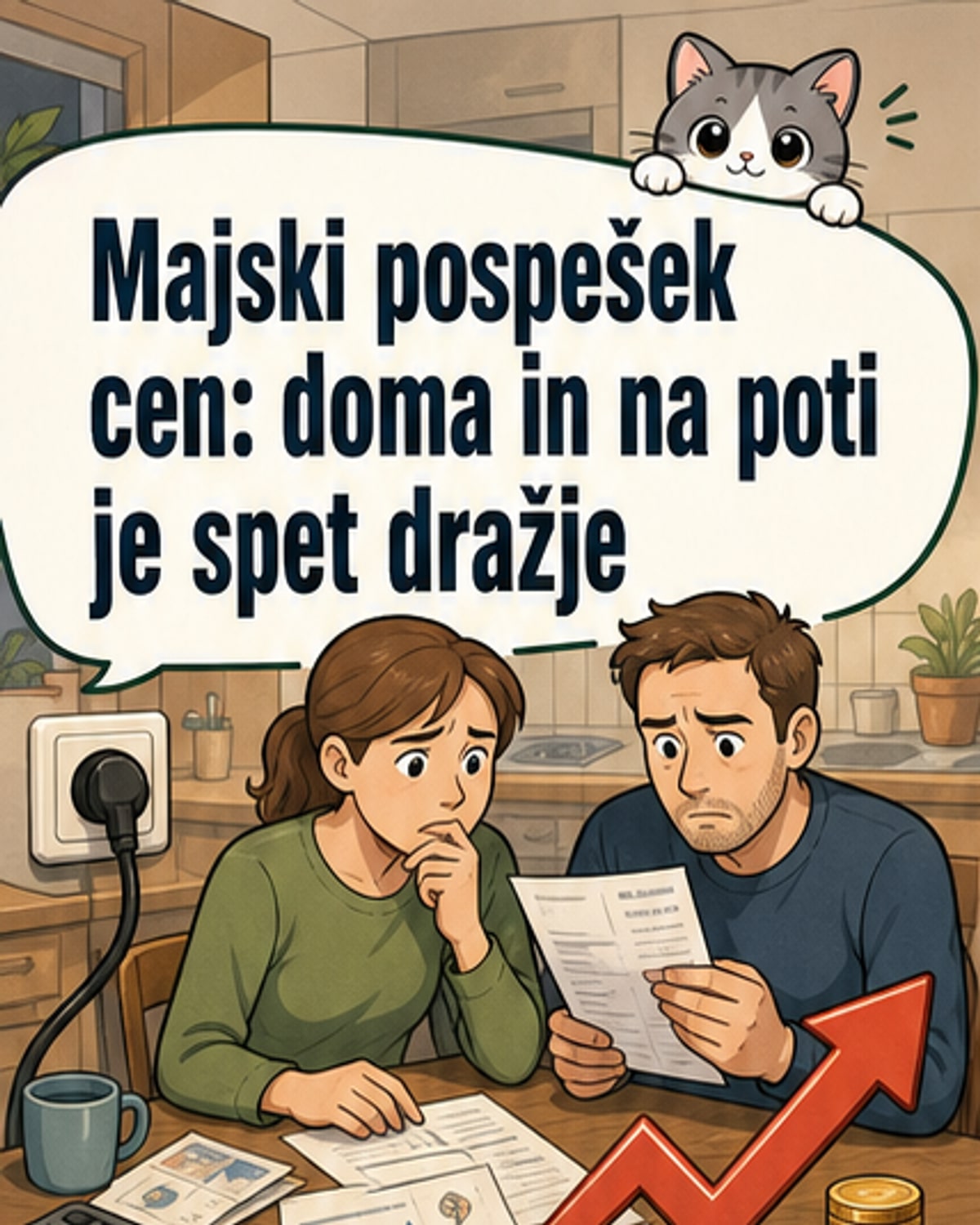 Inflacija maja še naprej narašča