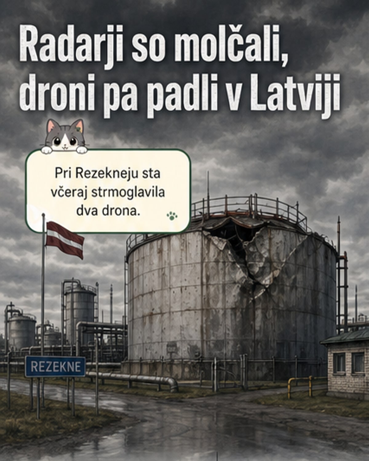 Radarji niso zaznali dronov iz Rusije