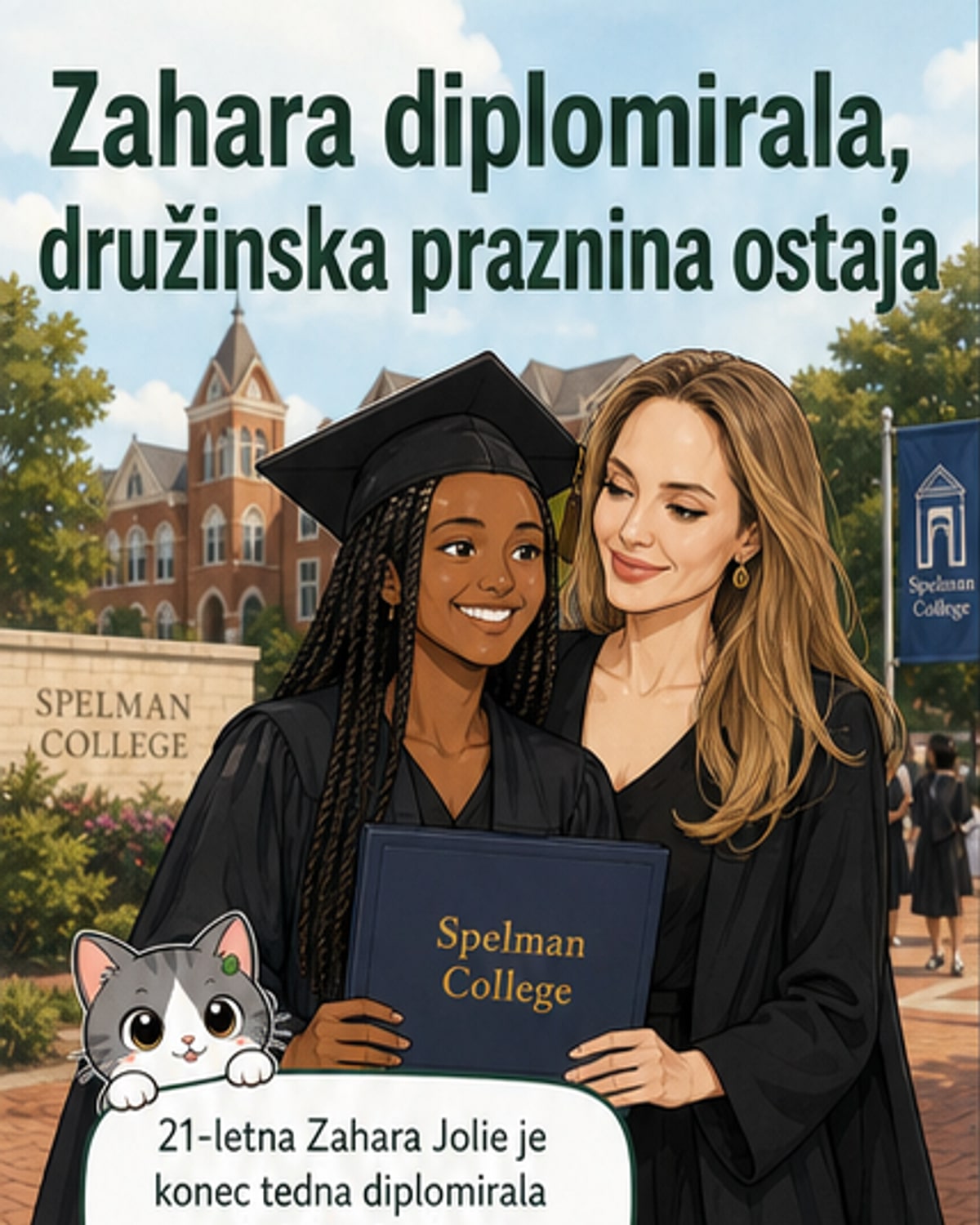 Knox diplomiral, podoben kot Brad Pitt
