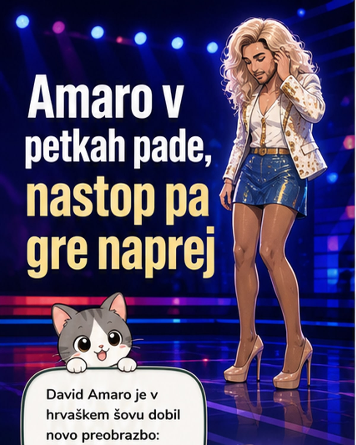 Padec na odru, a ni odnehal