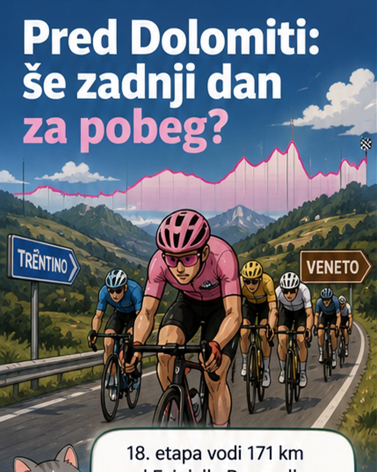 Še en dan za ubežnike pred Dolomiti