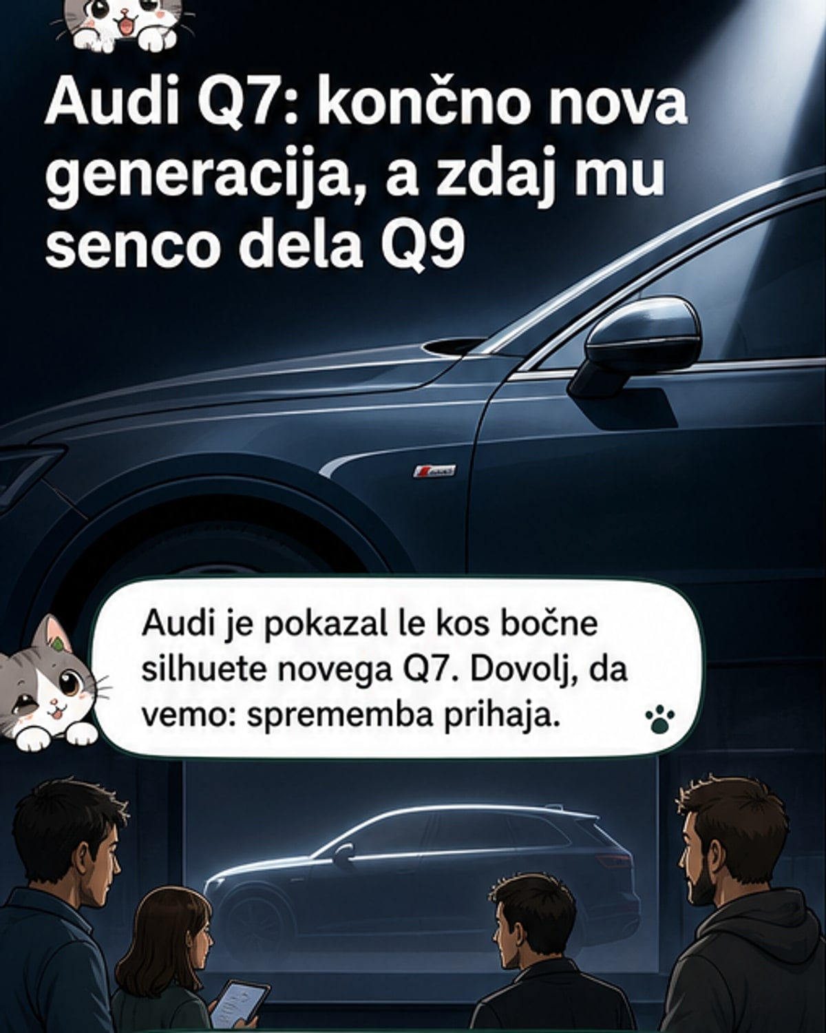 Novi Audi Q7 prihaja z obnovljenim videzom