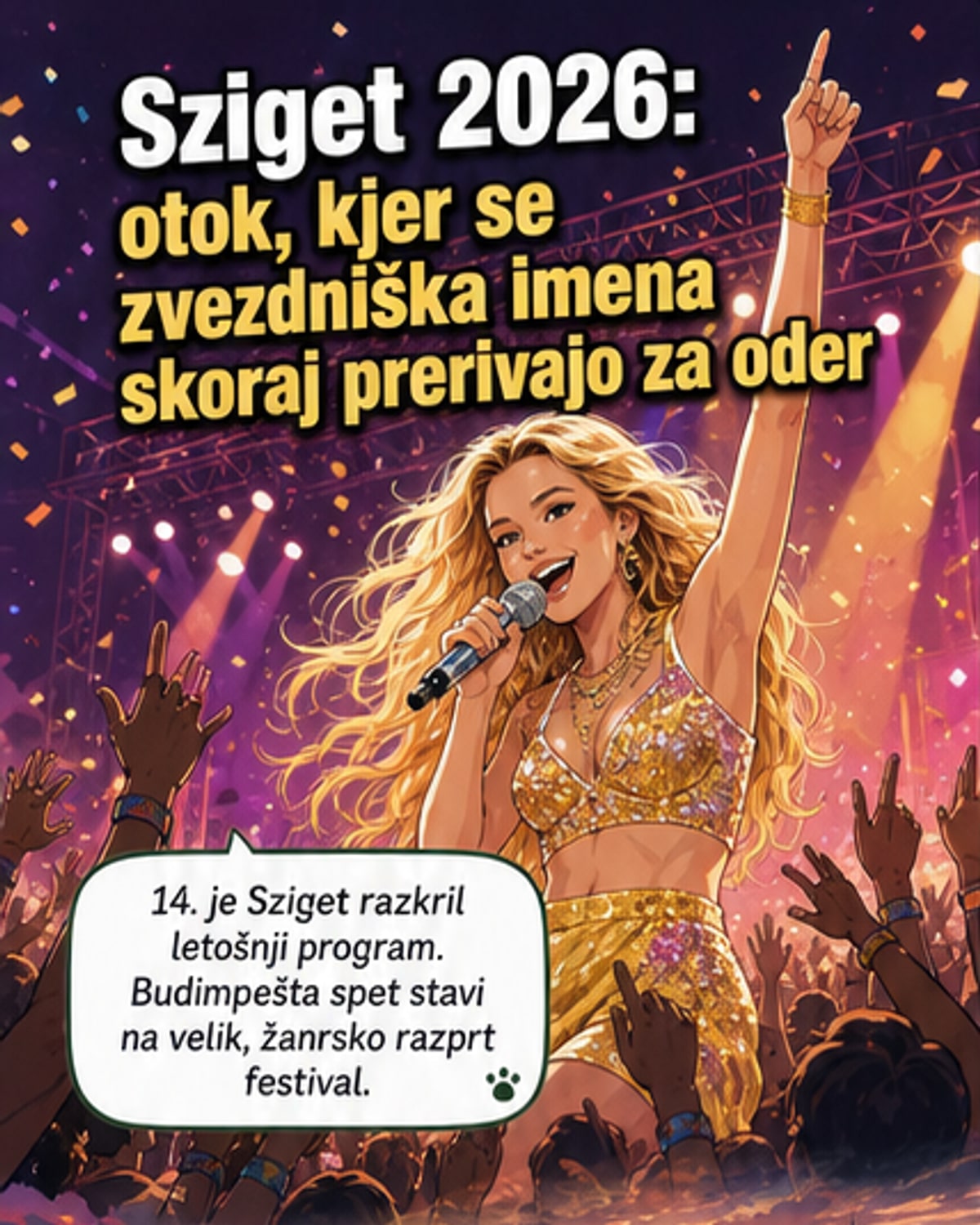 Sziget 2026 razkril zvezdne nastope