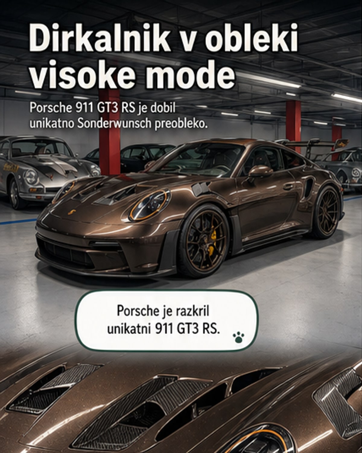 Porsche združil dirkanje in modo