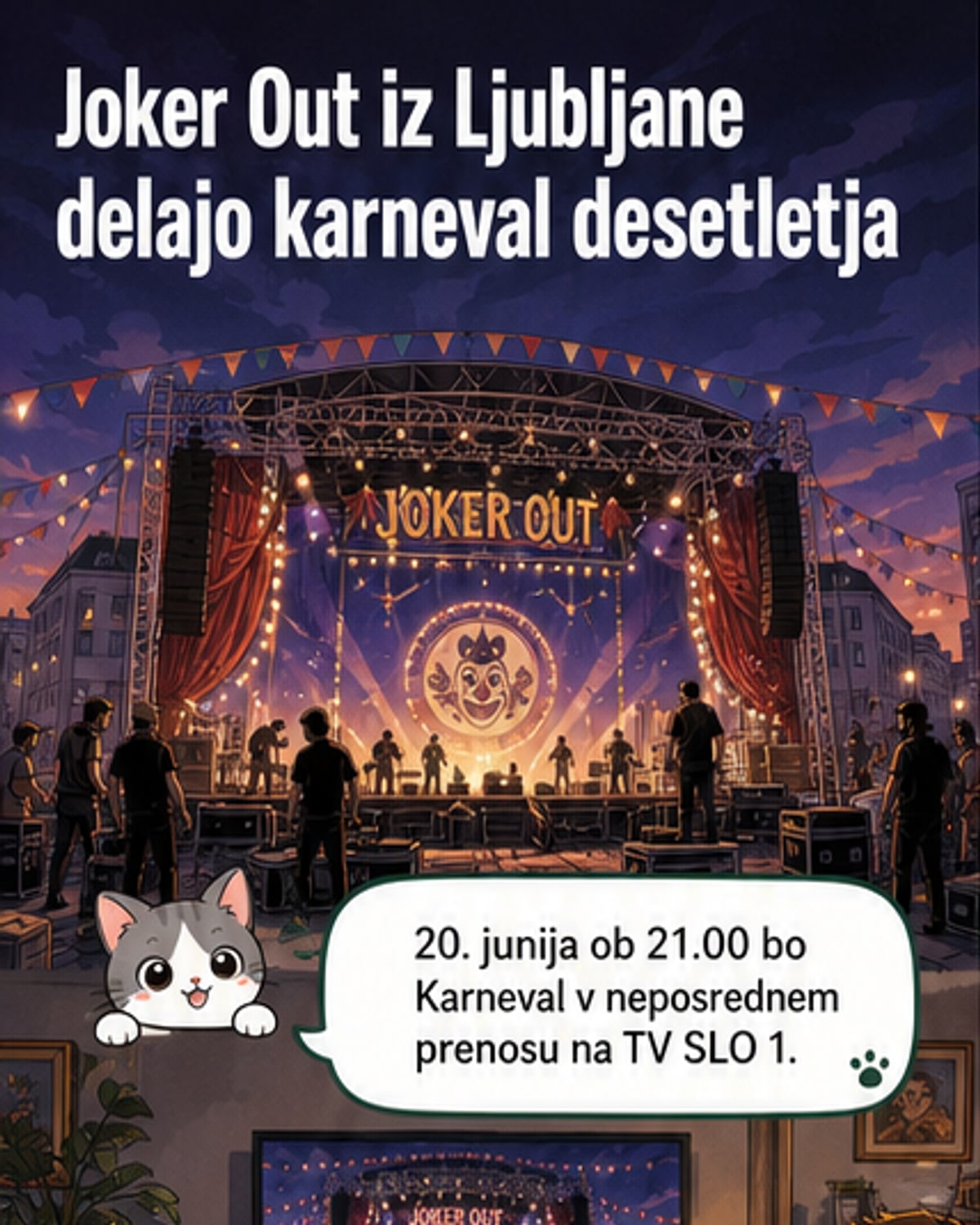 Joker Out kliče na Karneval