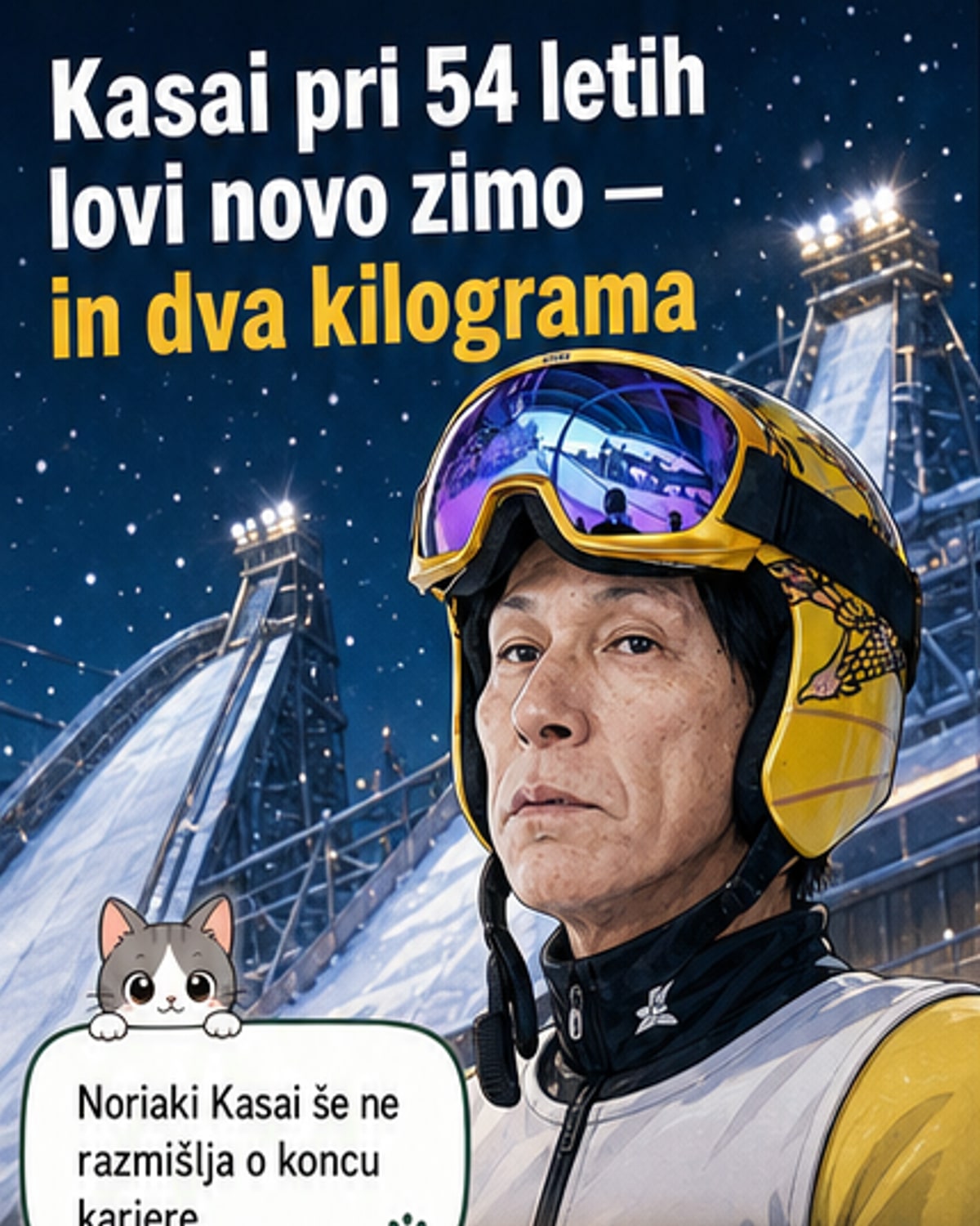 Noriaki Kasai bojuje s težo pred 54. leti