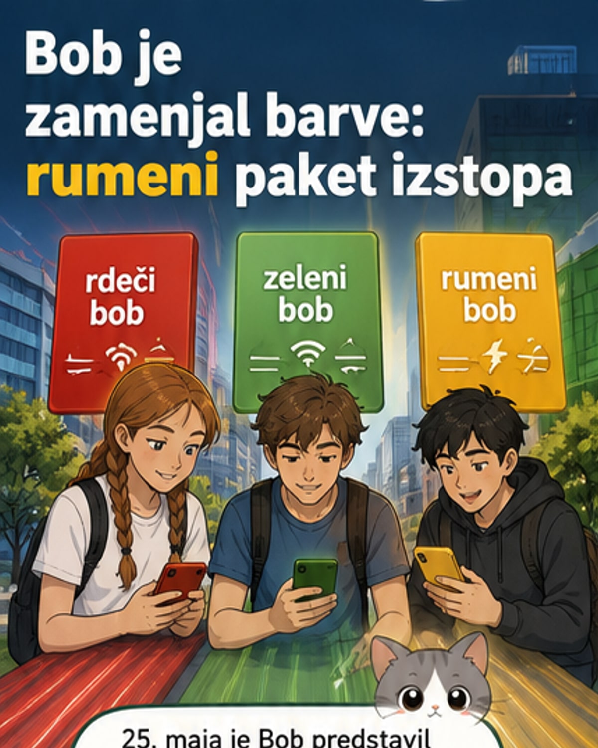 Bob uvedel barvne pakete: kdo kaj dobi?