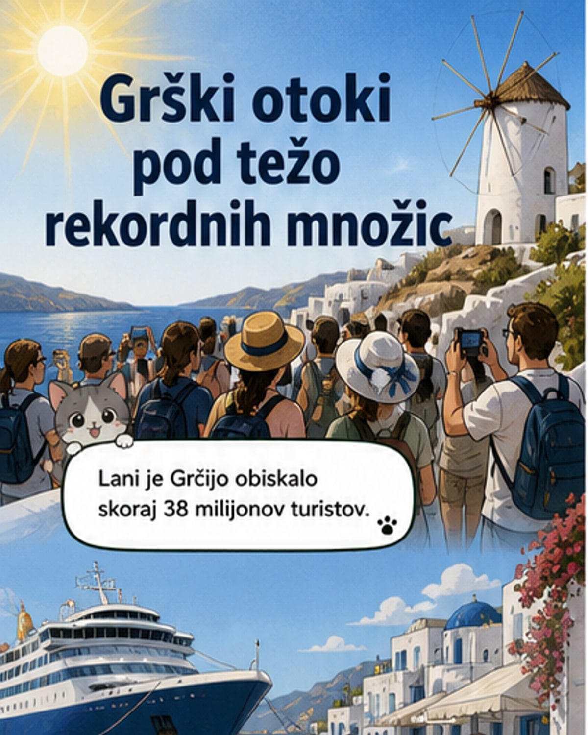 Grški otoki pod težo turistov