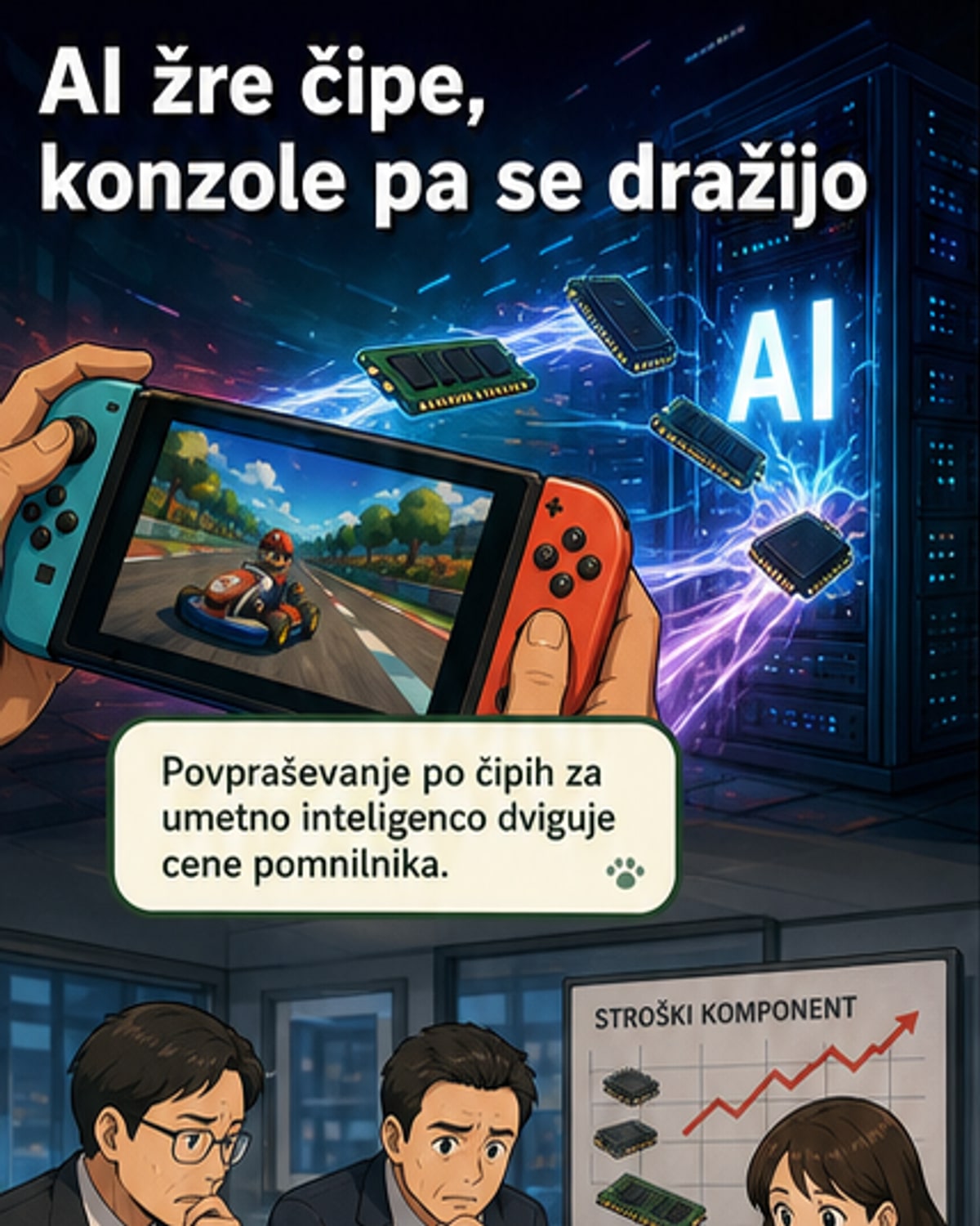 AI podražuje igralne konzole