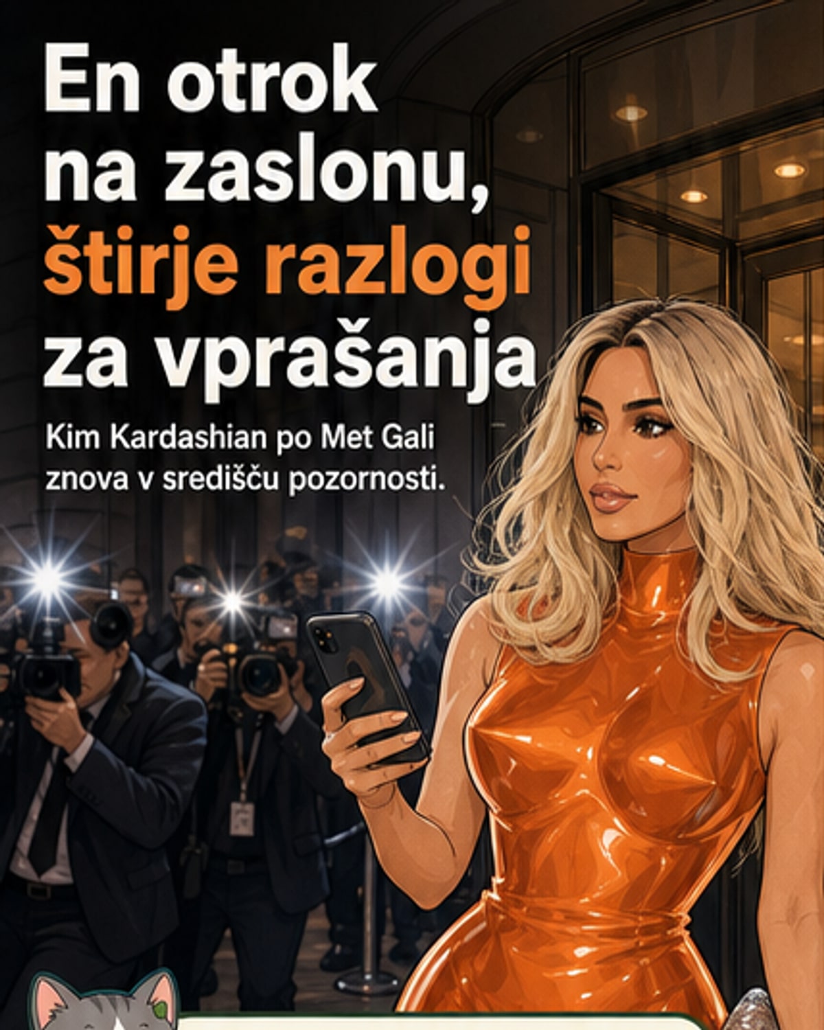 Kim za telefon prikaže le eno hčerko