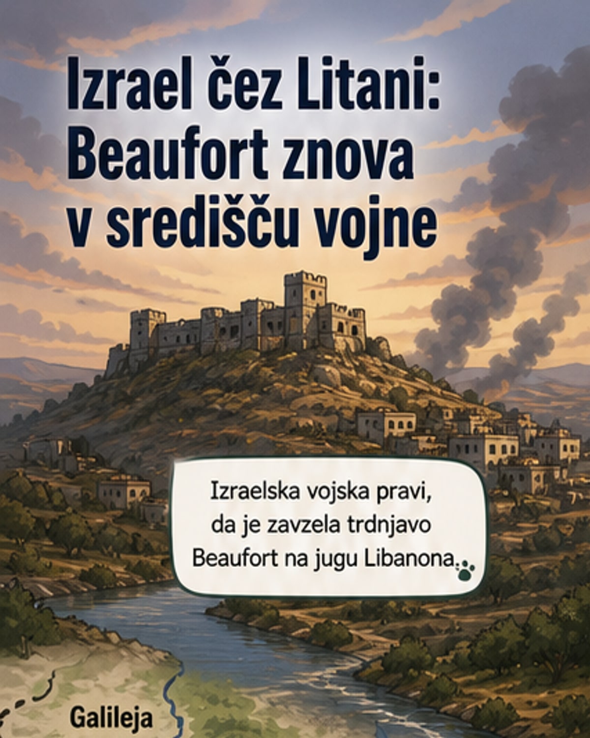 Izrael zasedel trdnjavo Beaufort
