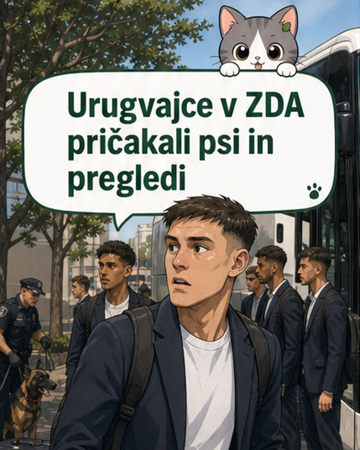 Urugvajci na svetovnem prvenstvu doživeli preiskavo kot kriminalci