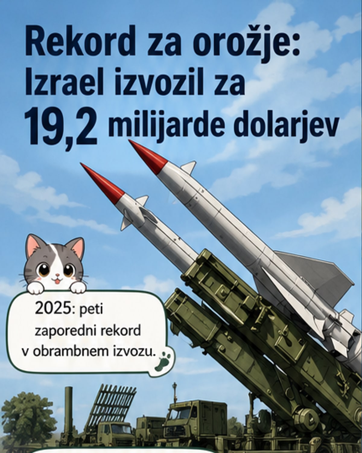 Izrael izvozil orožja za 19,2 milijarde dolarjev
