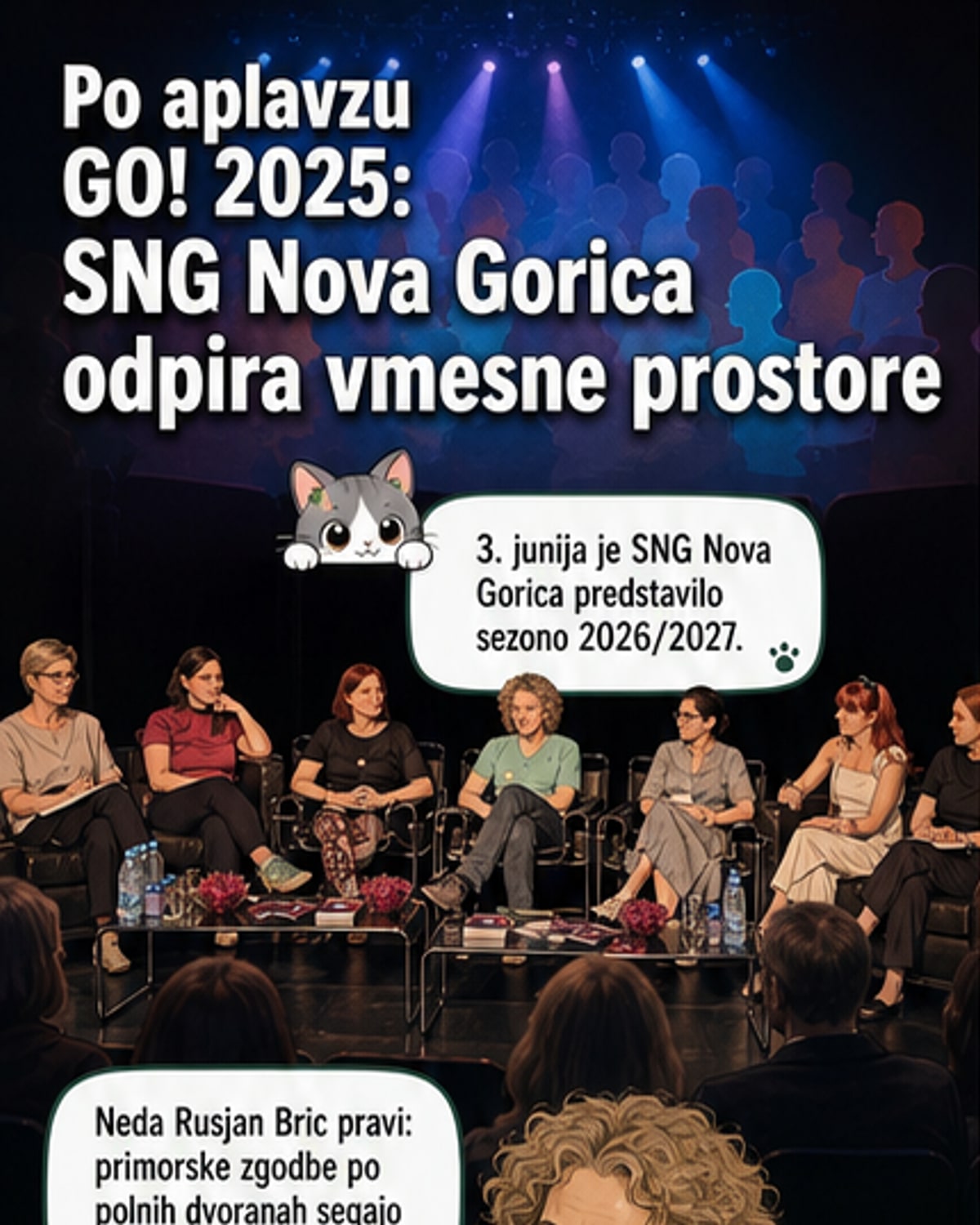 Nova Gorica razsvetljuje 'vmesne prostore' skozi gledališče