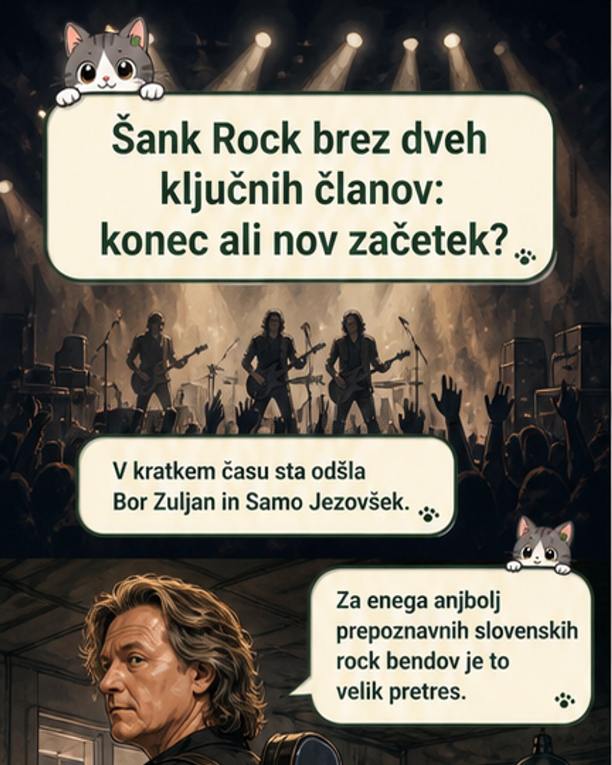 Dva izstopa pretresla Šank Rock