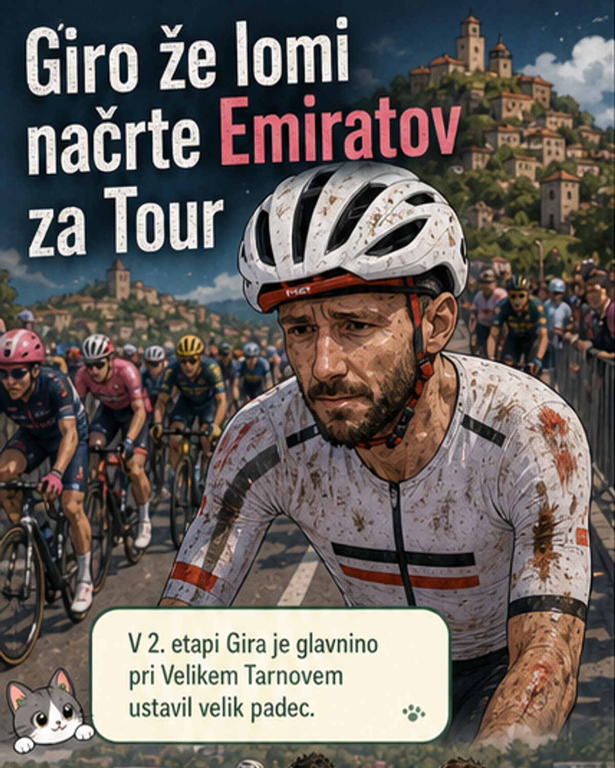 Padec v Giro: Emirati brez pomagajčev