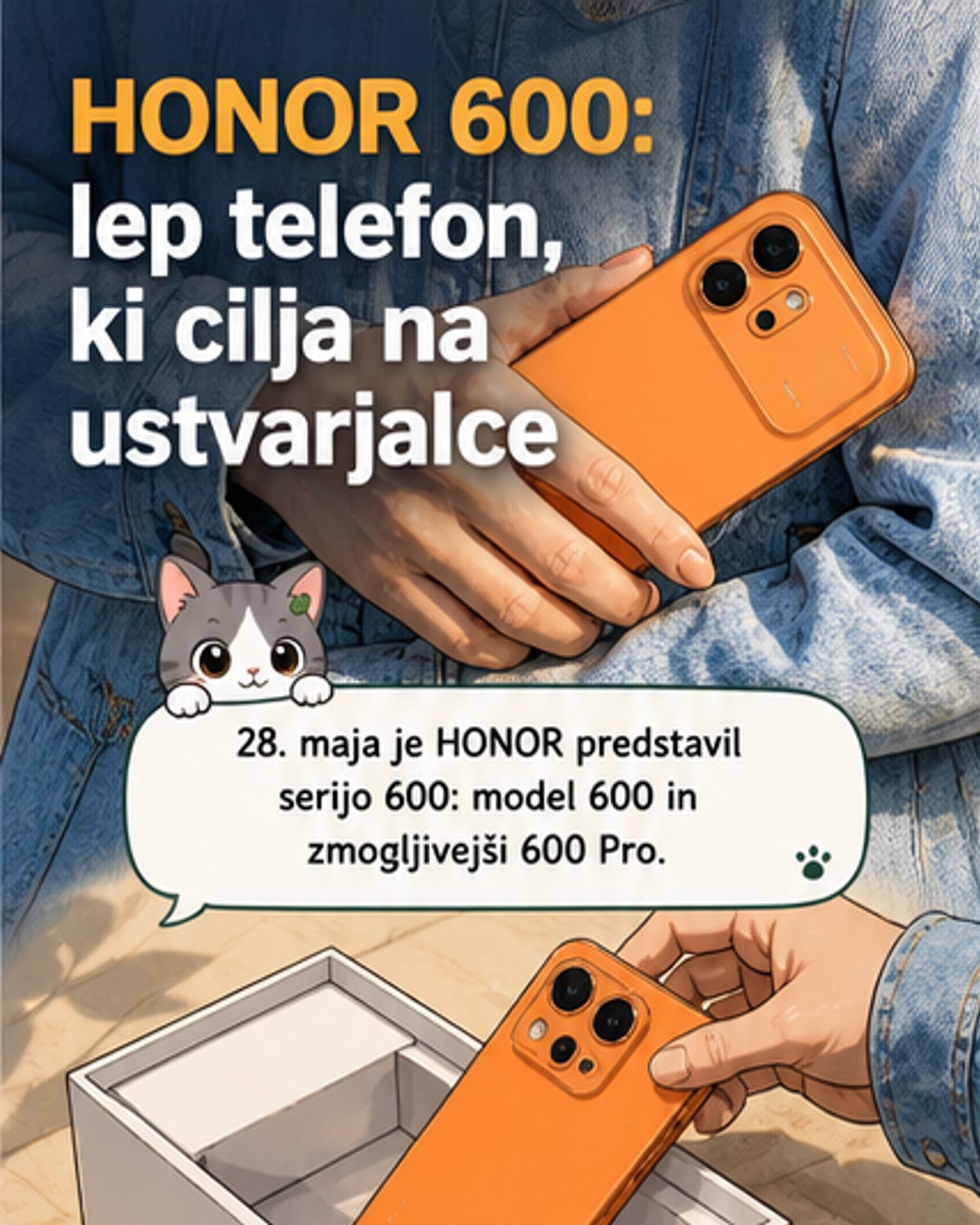 HONOR 600 in Pro: tehnološki umetnostniški deli