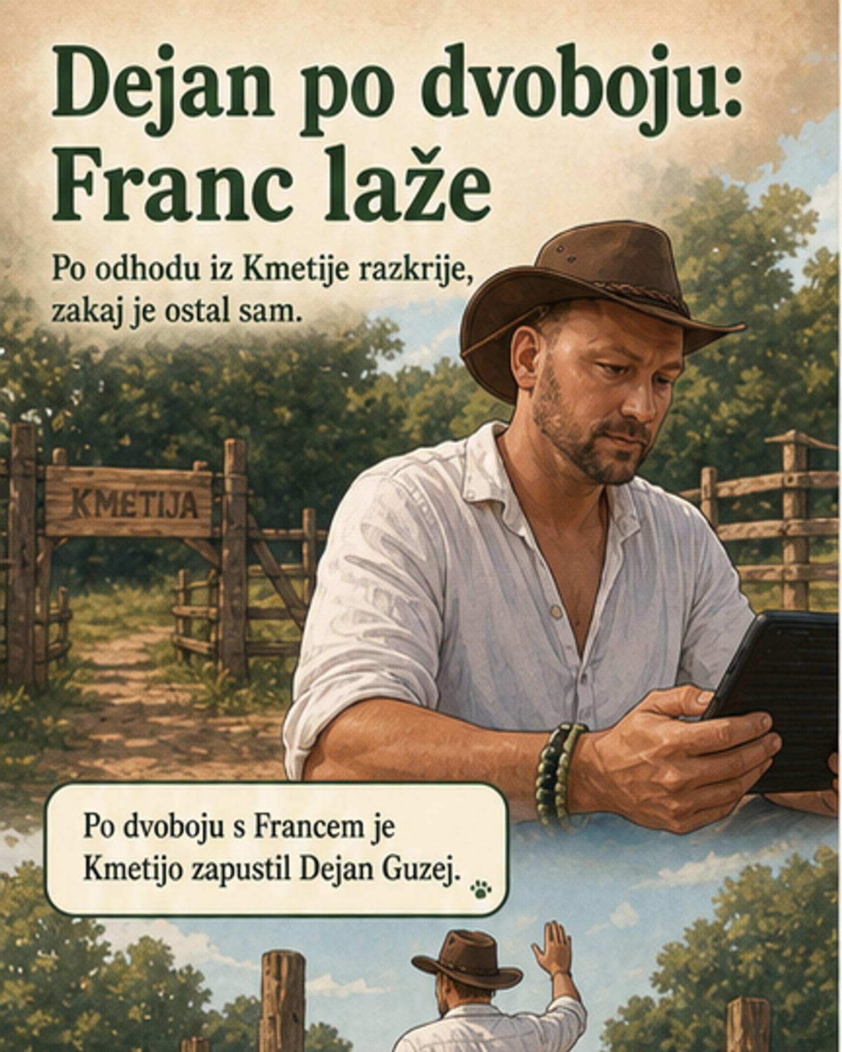 Dejan odkrito o 'Kmetiji': 'Franc laže'