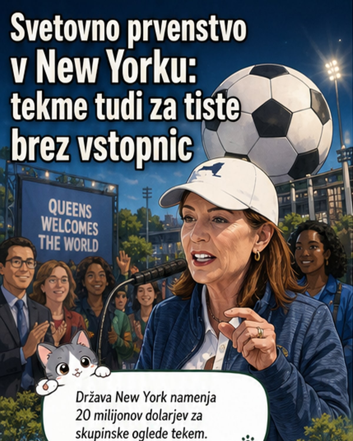 New York odpira brezplačne nogometne fan zone