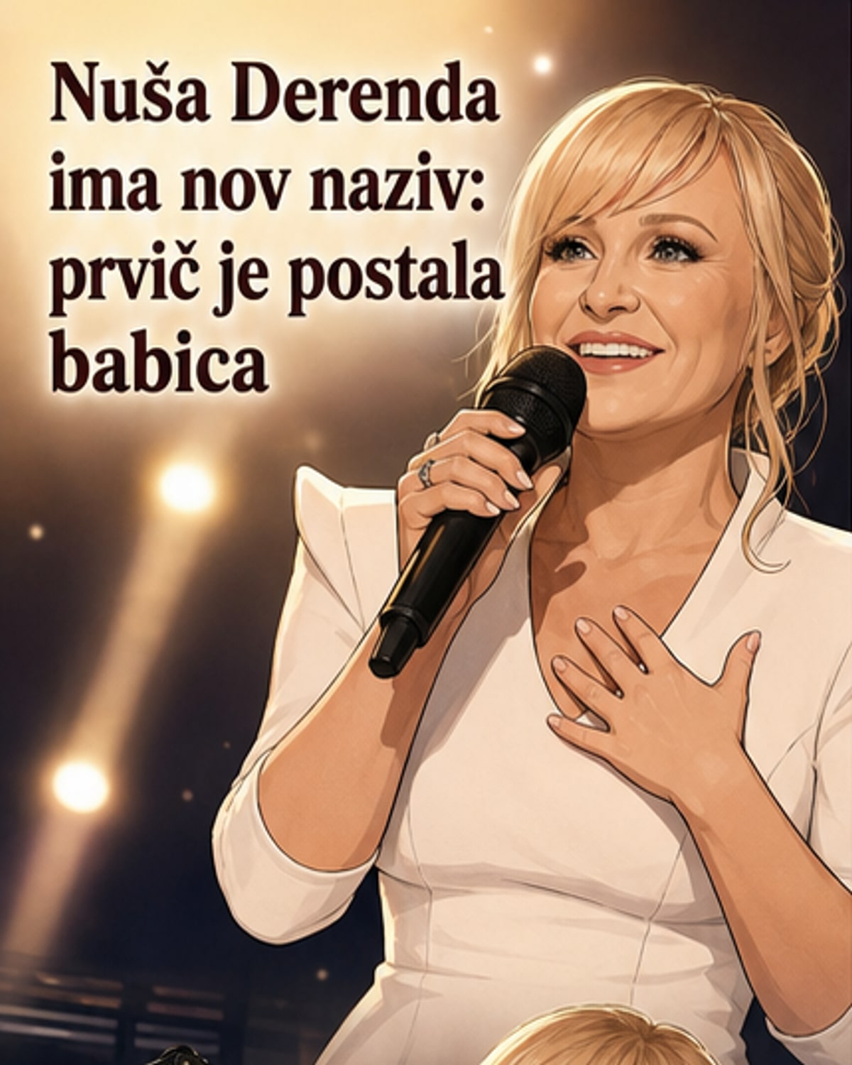 Nuša Derenda postala babica