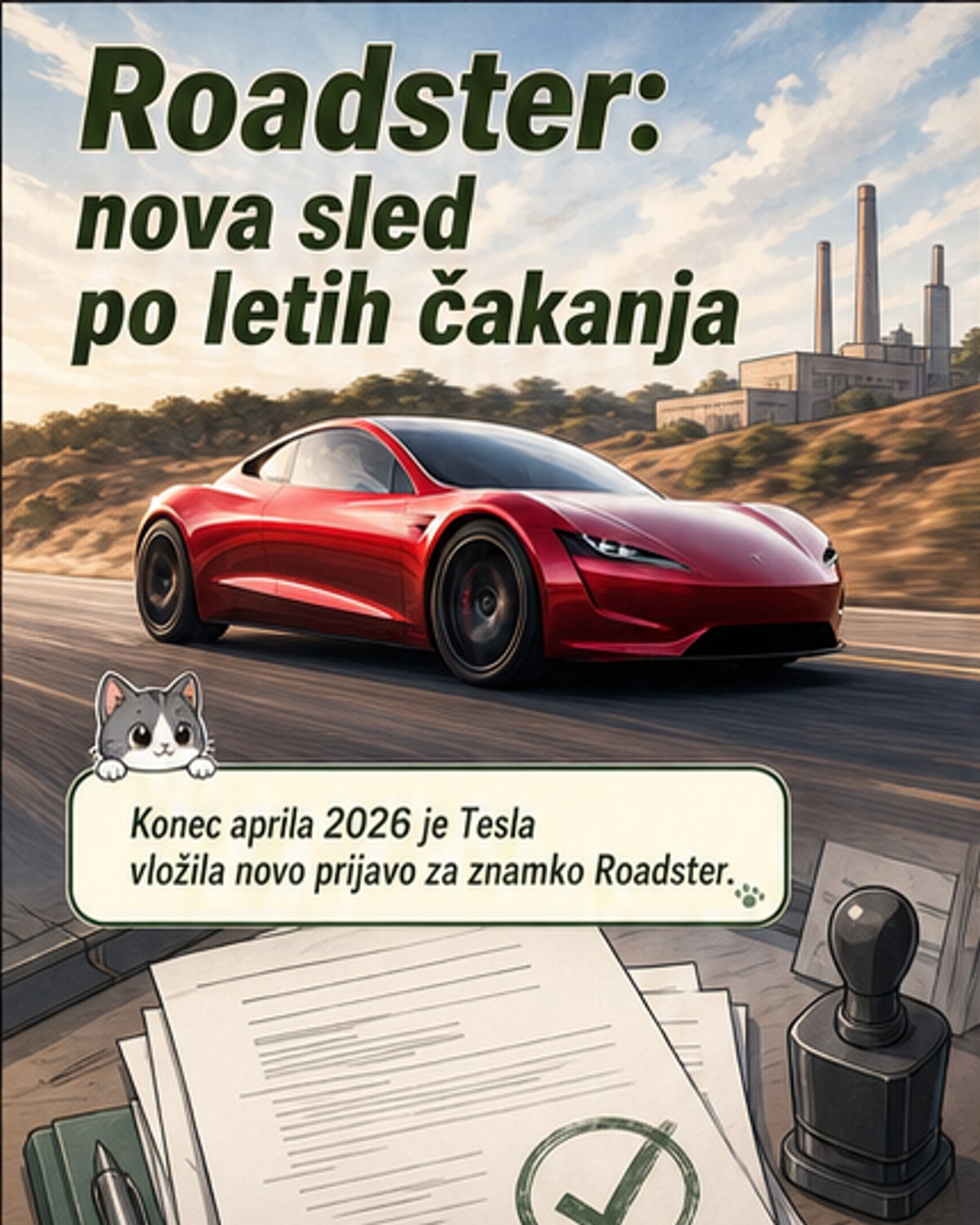 Se Tesla Roadster končno premika?