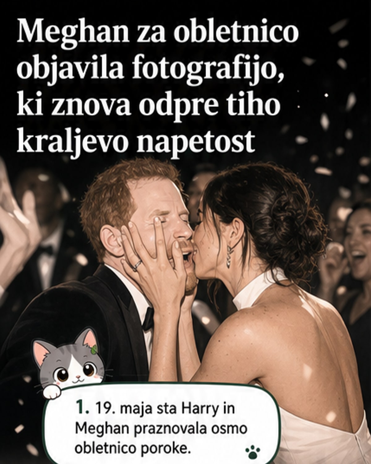 Meghan deli skrite poročne trenutke