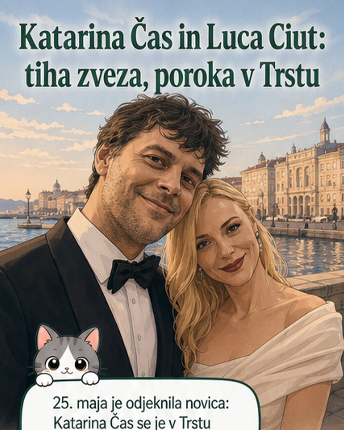 Katarina Čas se poročila