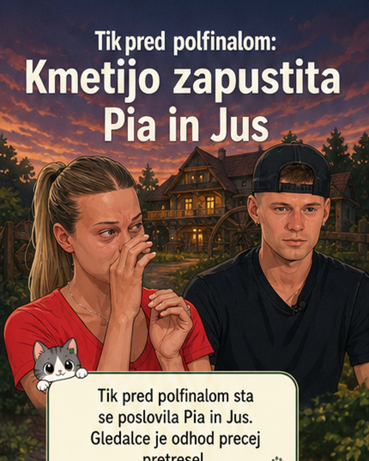 Pia in Juš zapustila Kmetijo