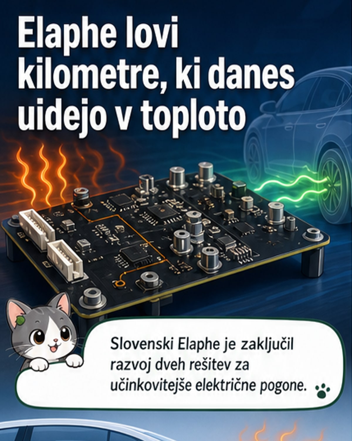 Elaphe razvija čip, ki toploto spremeni v elektriko