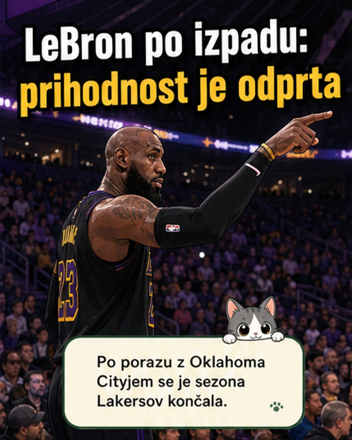 LeBron o prihodnosti: 'Še ne vem'