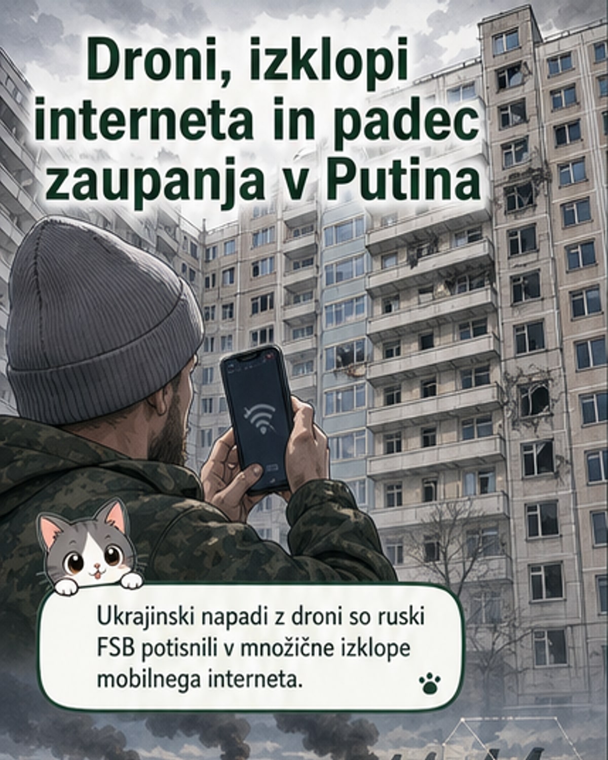 Podpora Putinu pada
