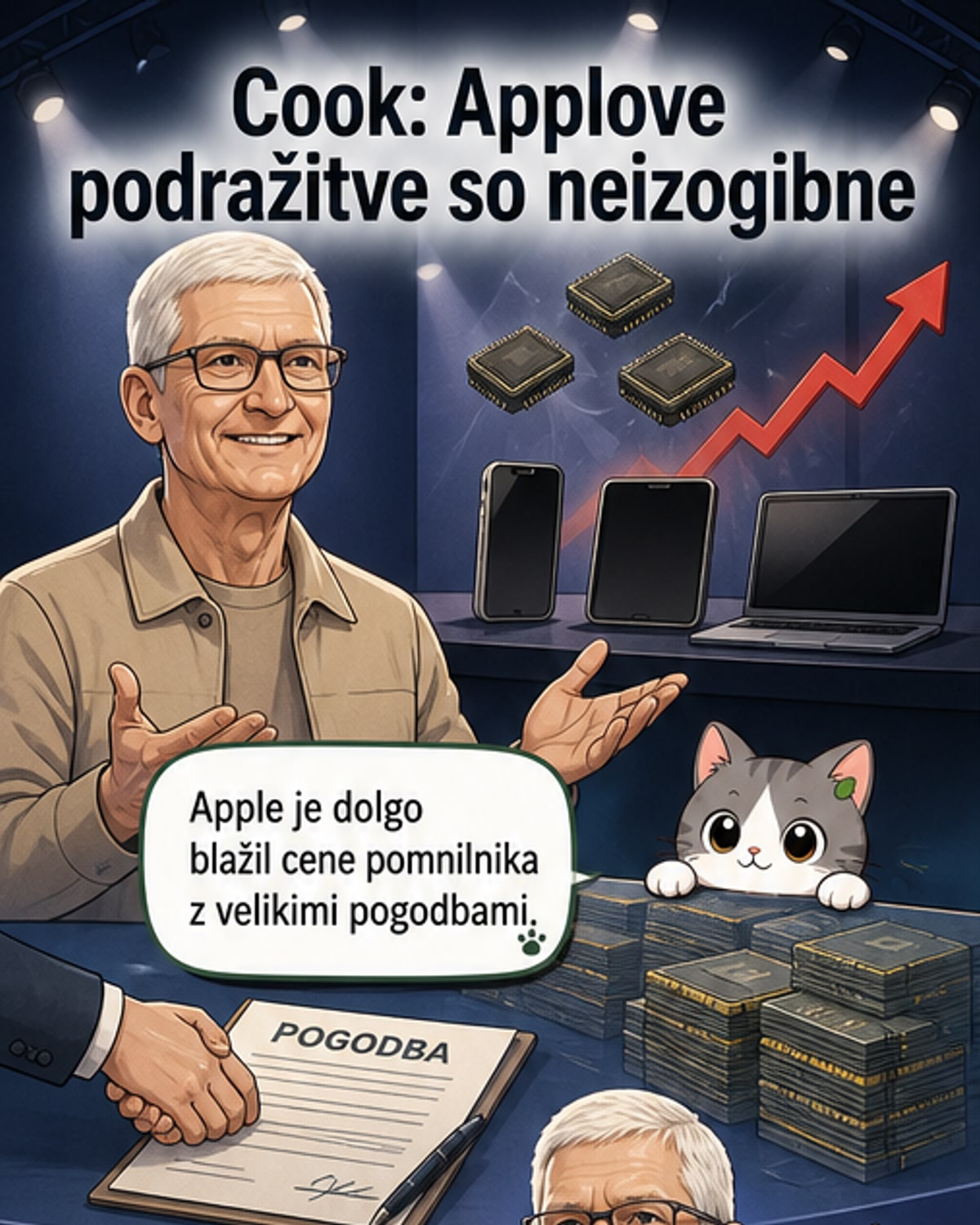 Apple podražuje izdelke zaradi dragih čipov