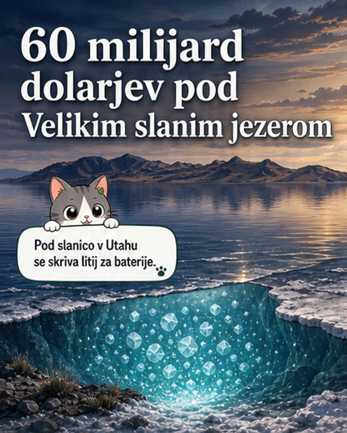 Zaklad pod slanim jezerom vreden 60 milijard