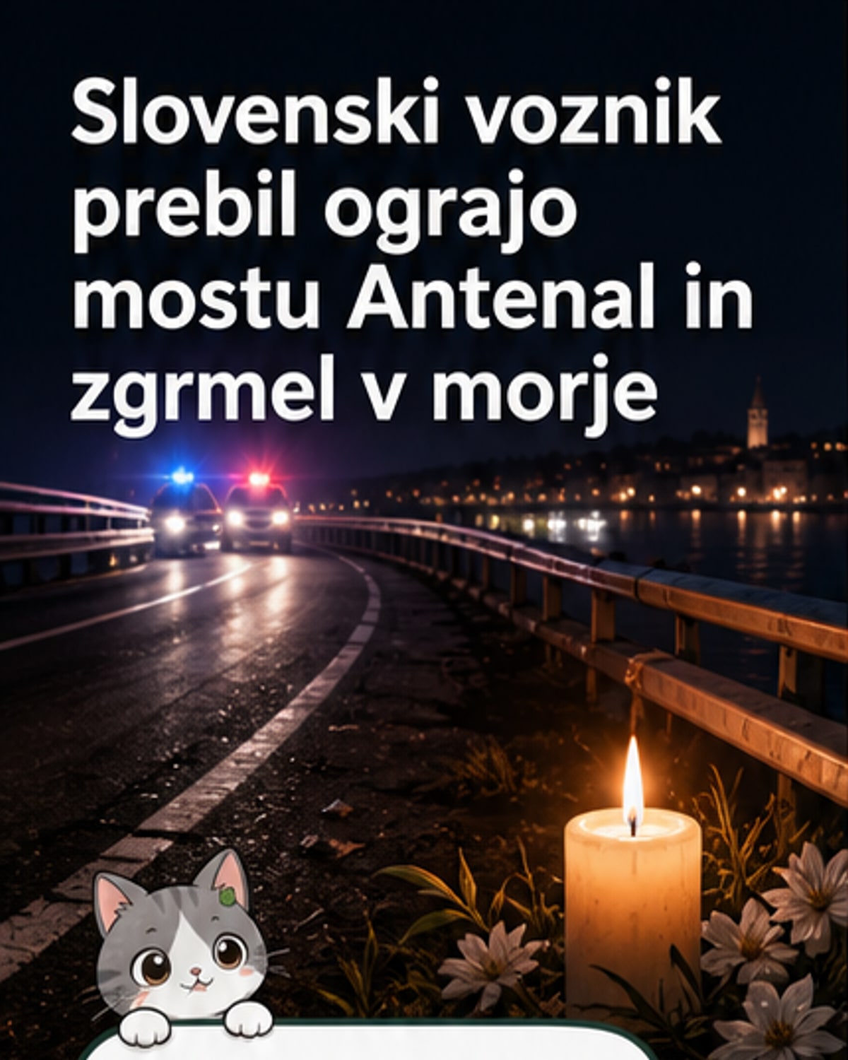 Slovenec zgrmel s mostu v morje