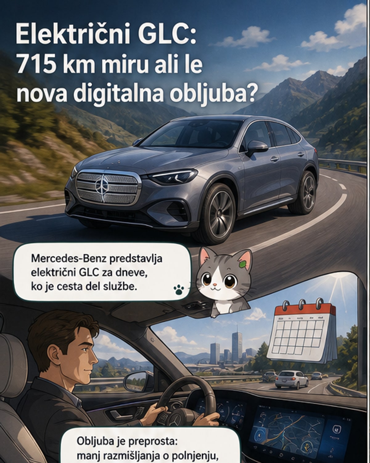 Novi električni GLC: do 715 km brez polnjenja