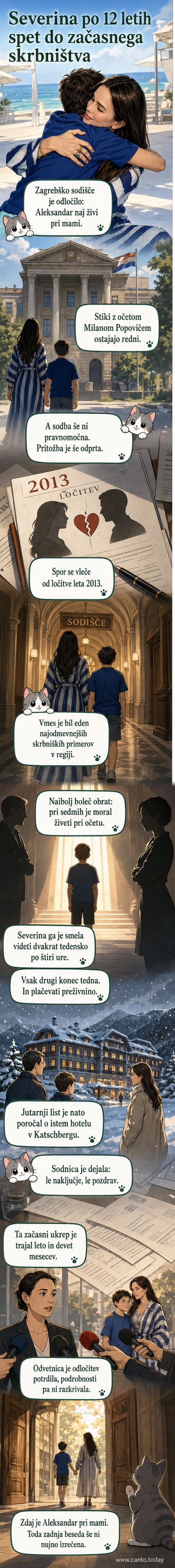 Severina in njen sin Aleksander v objemu, fotografija s socialnega omrežja.
