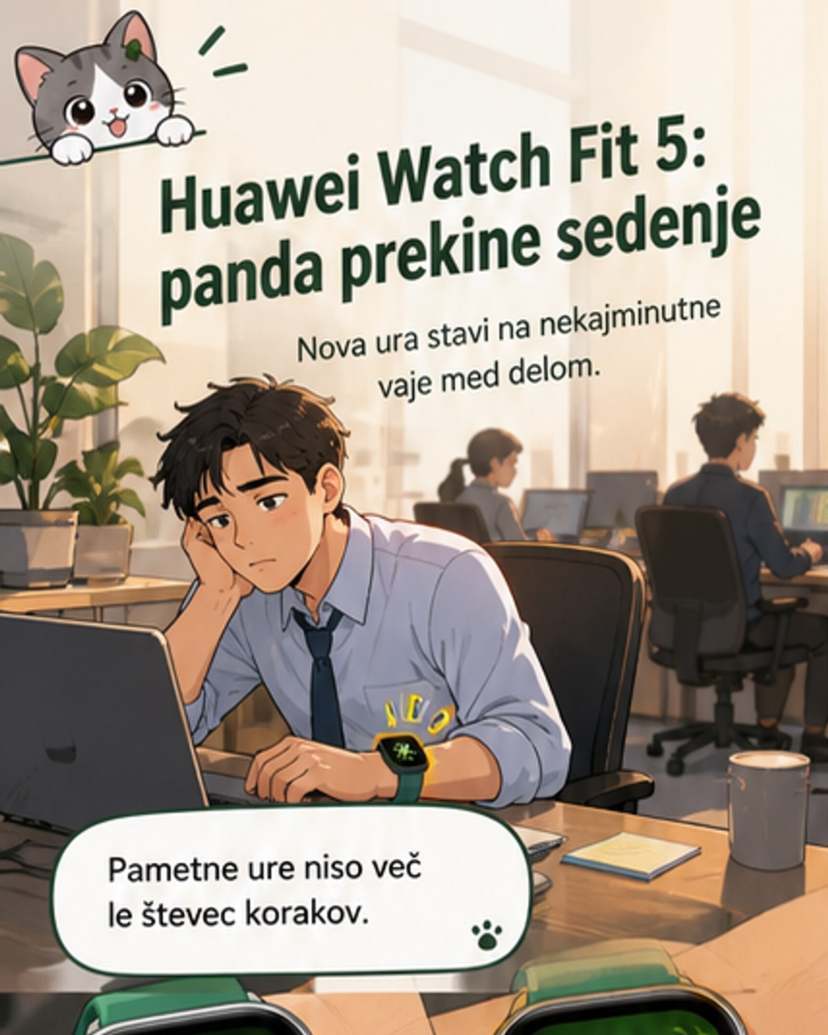 Huawei spodbuja gibanje med delom