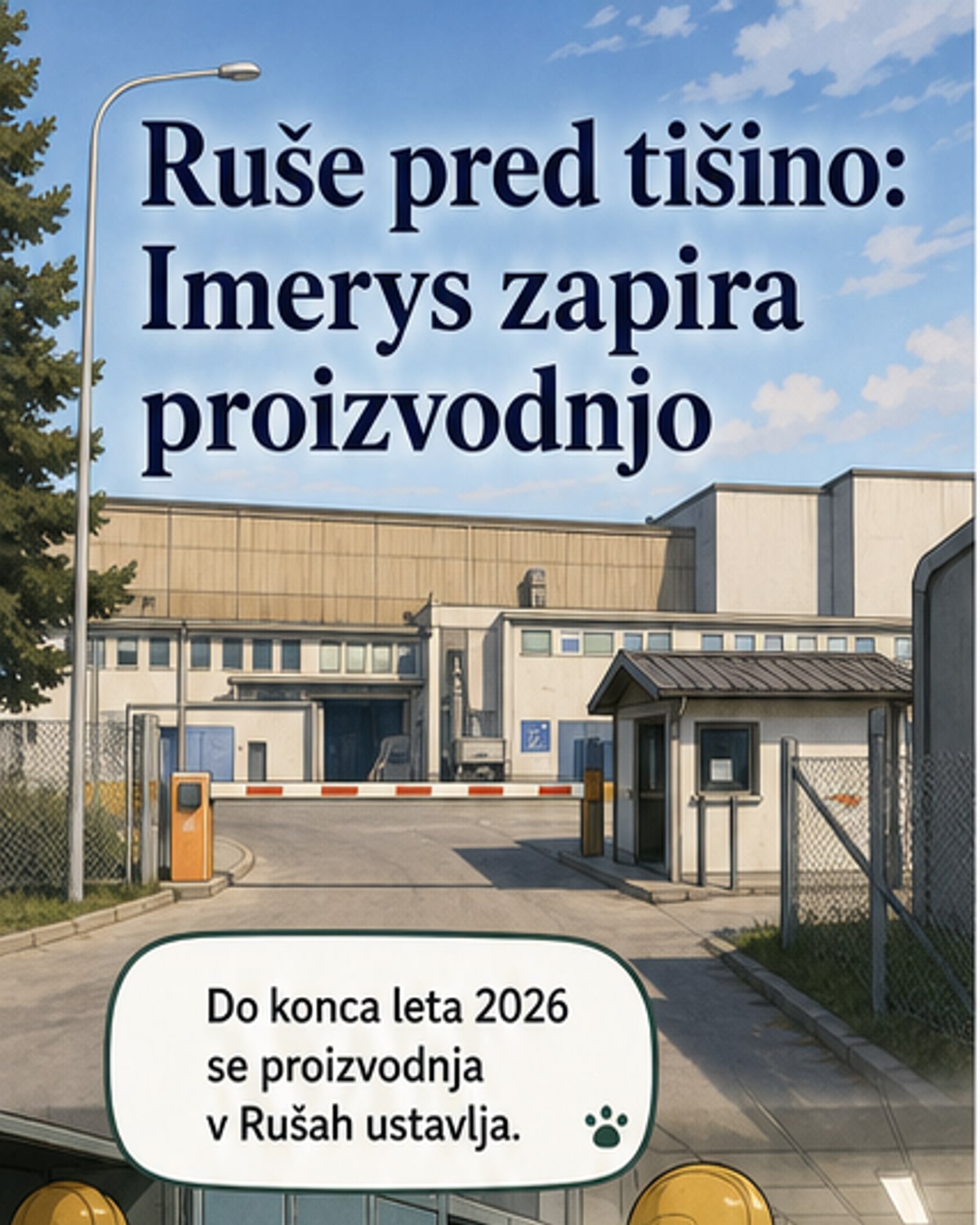 Imerys zapira obrat v Rušah