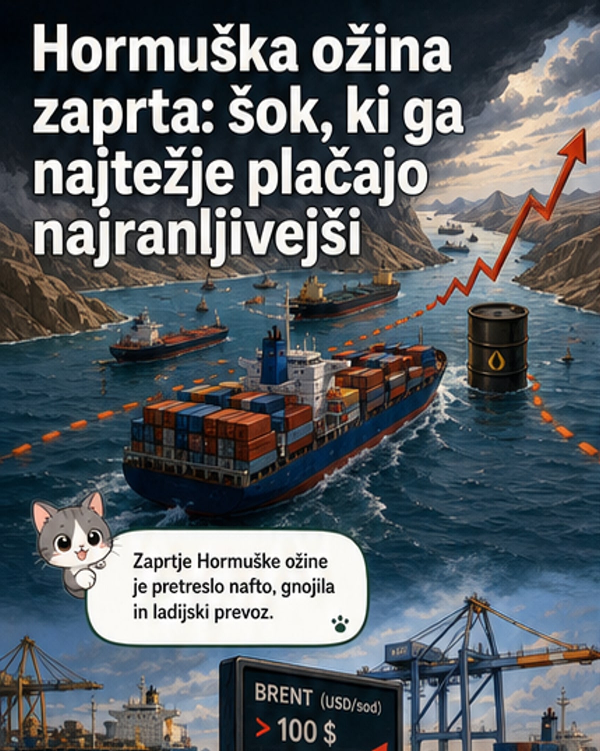 Zaprtje ožine stiska svetovno gospodarstvo