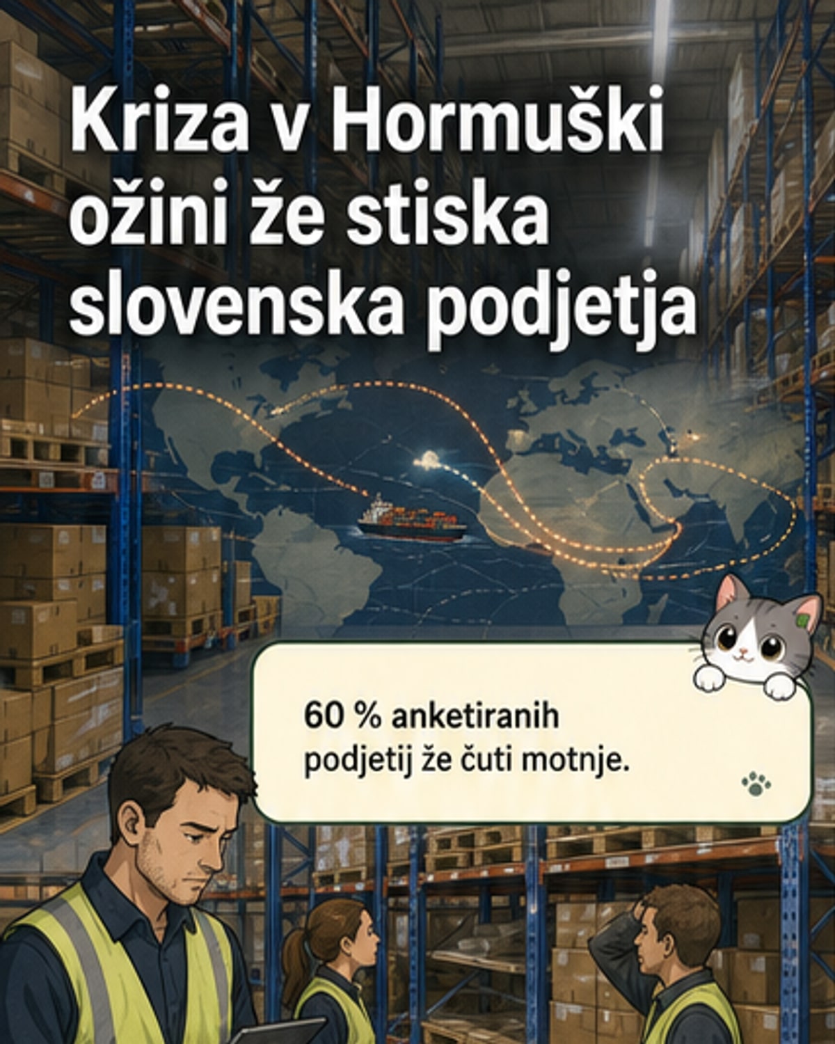 60 % podjetij ima motnje v dobavah