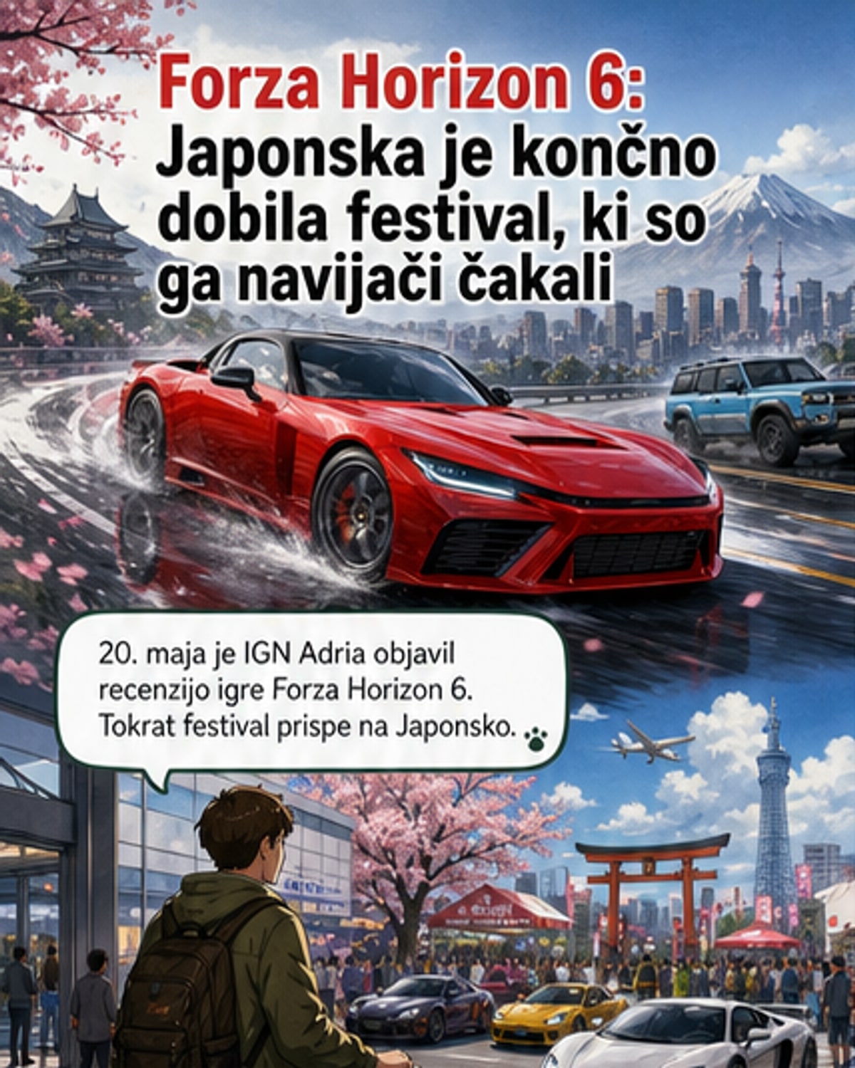 Forza Horizon 6 prizadene Japonsko